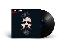 Auf schwarzem Hintergrund steht oben „ZENTONE MESSENGER“. Unten das Gesicht eines Mannes, halb im Schatten. Vinyl erkennbar.