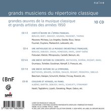 Les Collections sonores de la Bibliotheque National de France Vol. 1 "Grand Musiciens du Repertoire Classique", 10 CDs