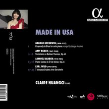 Claire Huangci - Made in USA, CD