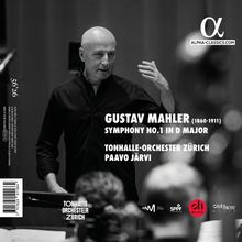 "GUSTAV MAHLER Symphony No.1 in D Major, Tonhalle-Orchester Zürich, Paavo Järvi, Alpha Classics Logo, Mann dirigiert."