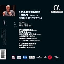 GEORGE FRIDERIC HANDEL (1685-1759) ISRAEL IN EGYPT HWV 54. Dirigent: Hervé Niquet. Sopran: Myriam Leblanc, Lucie Edel.