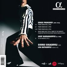 Alpha-Classics.com. Werke von Sergei Prokofiev und Josef Bardanashvili, interpretiert von Giorgi Gigashvili und Lisa Batiashvili.