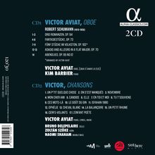 CD1: Werke von Robert Schumann, präsentiert von Victor Aviat (Oboe) und Kim Barbier (Klavier). CD2: Chansons von Victor Aviat.