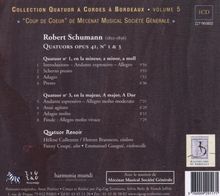 Robert Schumann (1810-1856): Streichquartette Nr.1 &amp; 3, CD