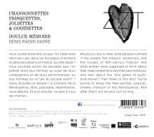 Chansonnettes Frisquettes, Joliettes et Godinettes (Lieder der Renaissance), CD