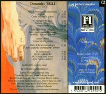 Domenico Belli: Arien, CD