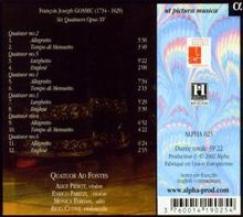 Francois-Joseph Gossec (1734-1829): Streichquartette op.15 Nr.1-6, CD