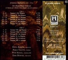 Johann Mattheson (1681-1764): 12 Sonaten für Flöte oder Violine &amp; Bc, 2 CDs