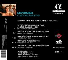 Georg Philipp Telemann (1681-1767): Pariser Quartette Nr.4 &amp; 6 (1738), CD