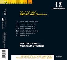 Antonio Vivaldi (1678-1741): Sonaten für Cello &amp; Bc RV 39-43,46, CD