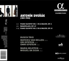 Antonin Dvorak (1841-1904): Klavierquintette op.5 &amp; op.81, CD