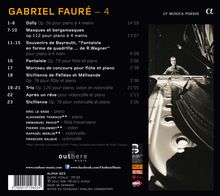 Gabriel Faure (1845-1924): Kammermusik 4 - Kammermusik mit Klavier, CD
