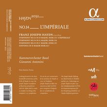 Joseph Haydn (1732-1809): Haydn-Symphonien-Edition 2032 Vol. 14 - L'Imperiale, CD