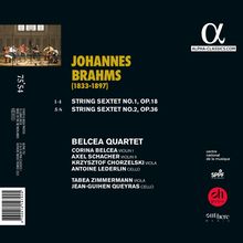 Johannes Brahms (1833-1897): Streichsextette Nr.1 &amp; 2, CD