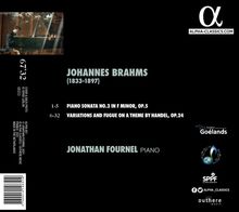 Johannes Brahms (1833-1897): Klaviersonate Nr.3 op.5, CD