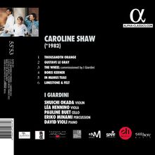 Caroline Shaw (geb. 1982): The Wheel, CD