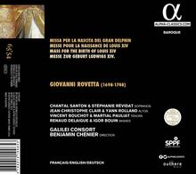 Giovanni Rovetta (1596-1668): Missa per la Nascita del Gran Delphin, CD
