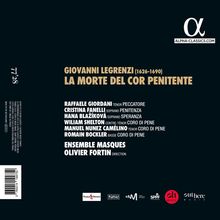 Giovanni Legrenzi (1626-1690): La Morte del cor penitente, CD