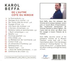 Karol Beffa (geb. 1973): Improvisationen "De L'Autre Cote Du Miroir", CD
