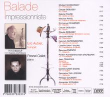 Musik für Trompete &amp; Klavier "Balade Impressionniste", CD