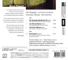 Brice Pauset (geb. 1965): Symphonie Nr.4 "Der Geograph", CD