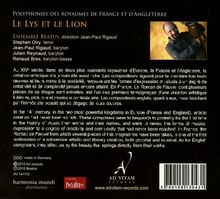 Les Lys Et Le Lion - Polyphonies Des Royaumes De France Et D'Angleterre, CD