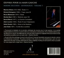 Klavierwerke für die linke Hand "Oeuvres Pour la Main Gauche" - Anthologie Vol.7, CD