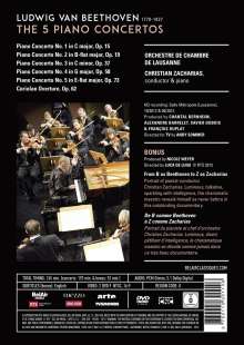 Ludwig van Beethoven (1770-1827): Klavierkonzerte Nr.1-5, 2 DVDs