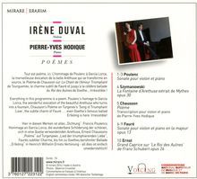 Irene Duval - Poemes, CD