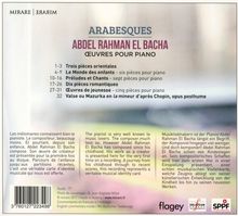 Abdel Rahman El Bacha (geb. 1958): Klavierwerke, CD