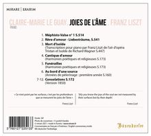 Franz Liszt (1811-1886): Klavierwerke - "Joies de l'Ame", CD