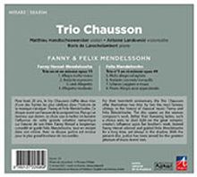 Fanny Mendelssohn-Hensel (1805-1847): Klaviertrio op.11, CD