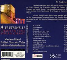 Byzantinische Gesänge aus Syrien "Alep Eternelle", CD