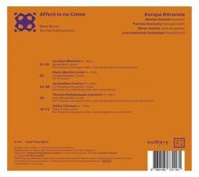 Europa Ritrovata - Affect is no Crime, CD