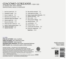 Giacomo Gorzanis (1520-1579): Napolitane, Balli e Fantasie - "La Barca del mio Amore", CD
