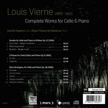 Louis Vierne (1870-1937): Sämtliche Werke für Cello &amp; Klavier, CD