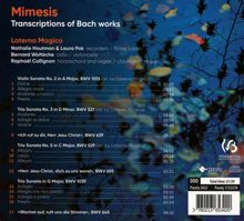 Johann Sebastian Bach (1685-1750): Transkriptionen für 2 Blockflöten,Cello,Cembalo - "Mimesis", CD