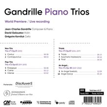 Jean-Charles Gandrille (geb. 1982): Klaviertrios Nr.1-4, CD