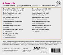 Adriana Gonzalez &amp; Marina Viotti - A deux voix, CD