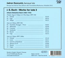 Johann Sebastian Bach (1685-1750): Lautenwerke BWV 996,998,1006a, CD