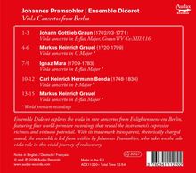 Johannes Pramsohler | Ensemble Diderot
Viola Concertos from Berlin
Werke von Graun, Grauel, Mara, Benda.