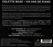 Colette Maze - 109 Ans de Piano, CD