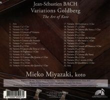 Johann Sebastian Bach (1685-1750): Goldberg-Variationen BWV 988 für Koto, CD