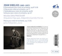 Jean Sibelius (1865-1957): Werke für Violine &amp; Orchester, CD