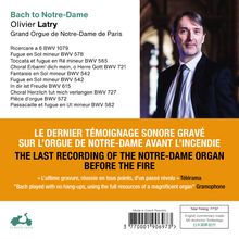 Olivier Latry - Bach to Notre-Dame, CD