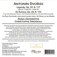 Antonin Dvorak (1841-1904): Legenden op.59 für Klavier 4-händig, CD