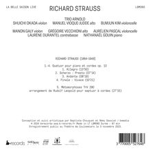 Richard Strauss (1864-1949): Klavierquartett op.13, CD