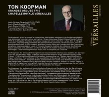 Ton Koopman - Grandes Orgues 1710 Chapelle Royale Versailles, CD