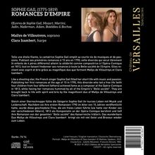 Sophie Gail (1775-1819): Romanzen "Romances D'Empire", CD