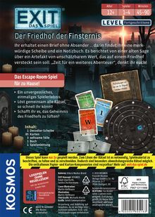 EXIT® - Das Spiel: Der Friedhof der Finsternis, Spiele